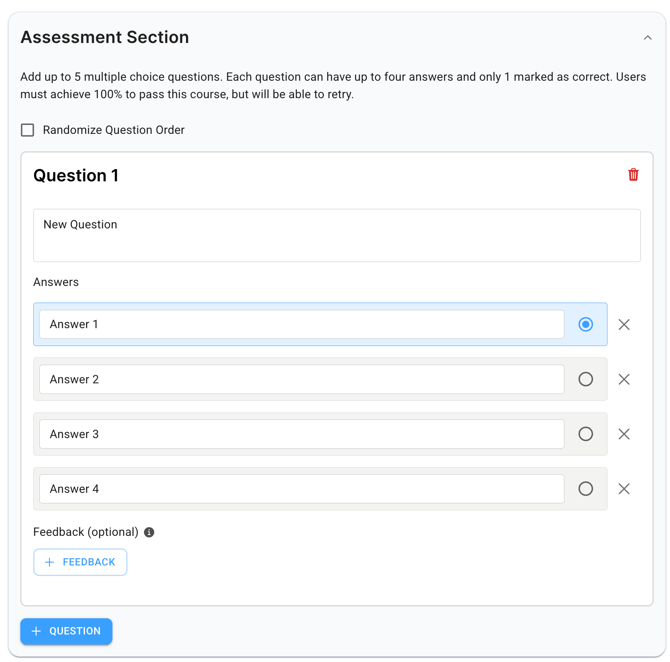 Create Custom Assessments for Shared Campaigns