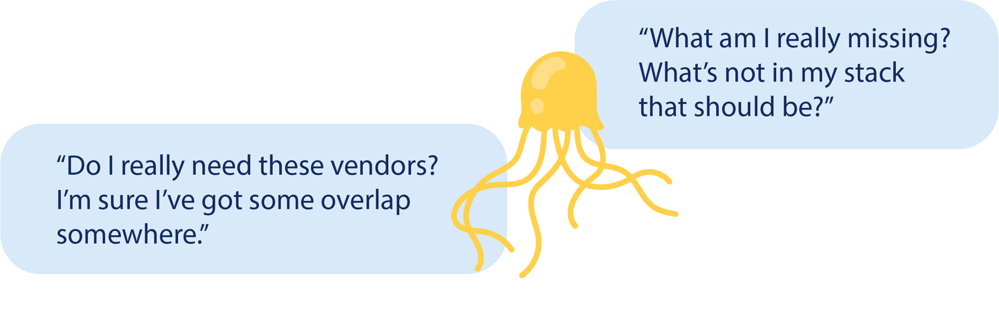 Do I really need these vendors? I'm sure I've got some overlap somewhere. What am I really missing? What's not in my stack that should be? Do I really need these vendors? I'm sure I've got some overlap somewhere. What am I really missing? What's not in my stack that should be?