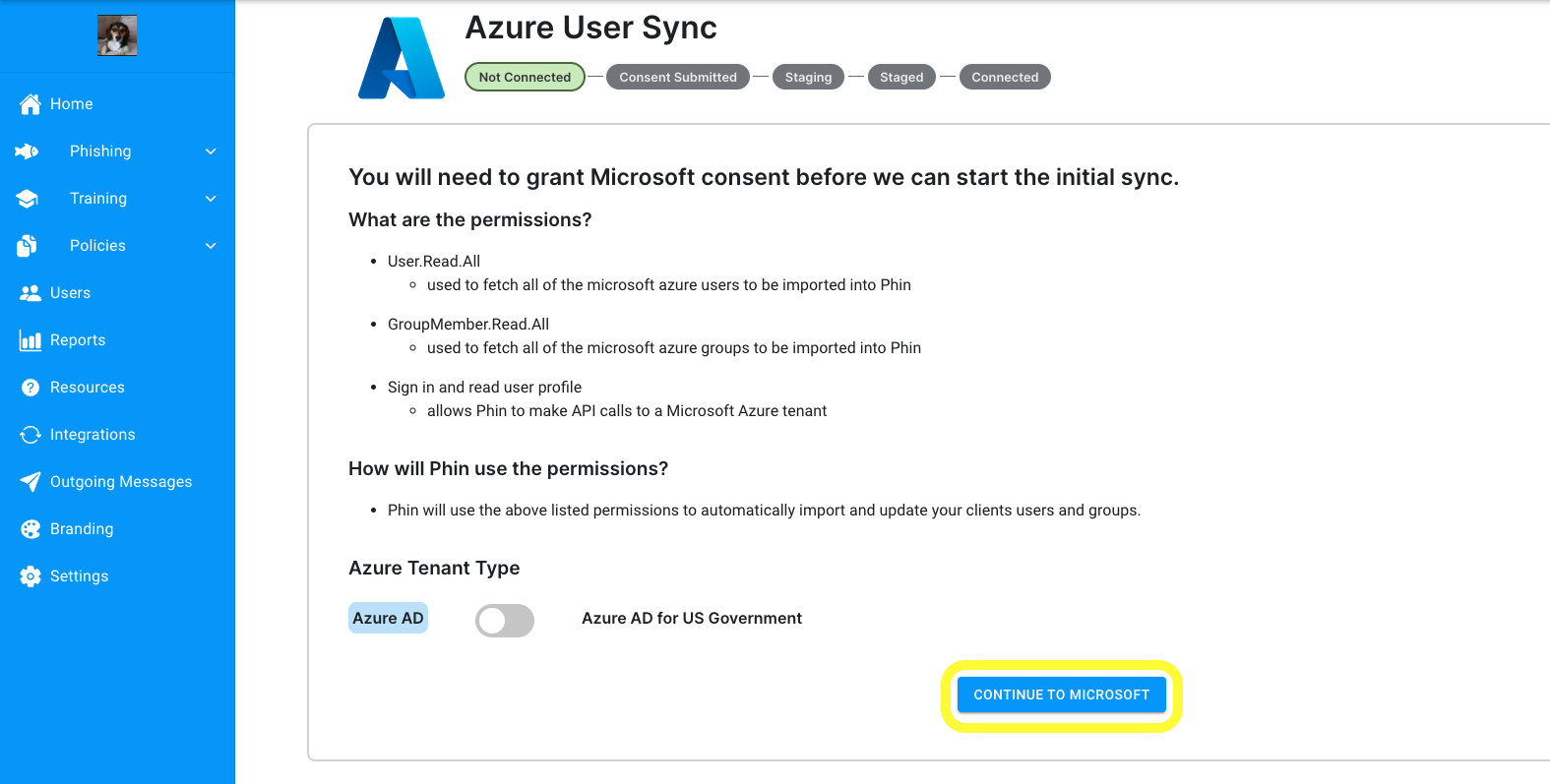 How to Add Users via Phin's Azure User Sync