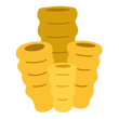 Coral Gold Tubes