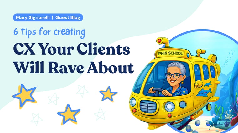 Mary Signorelli in a submarine with the test: 6 tips for creating CX Your clients Will Rave About