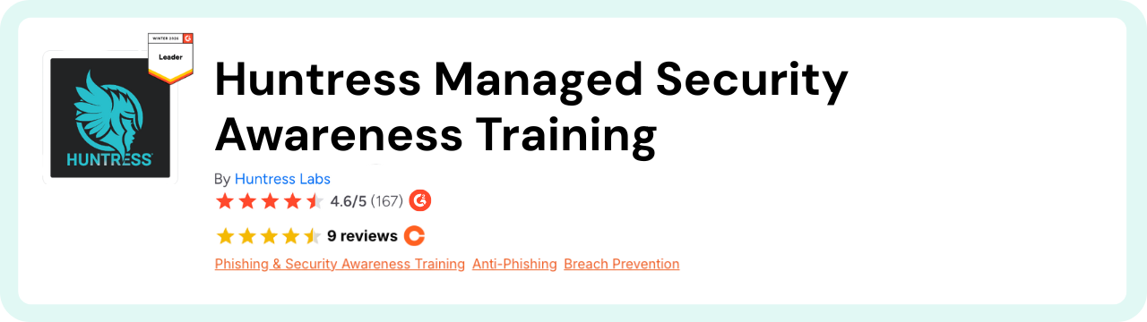 Huntress G2 and Channel Program Reviews