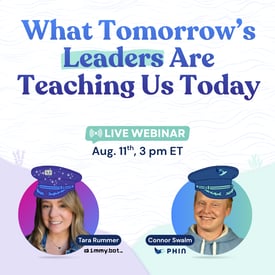 What Tomorrow's Leaders are Teaching Us Today with photos of speakers: Tara Rummer at Immybot and Connor Swalm at Phin Security What Tomorrow's Leaders are Teaching Us Today with photos of speakers: Tara Rummer at Immybot and Connor Swalm at Phin Security