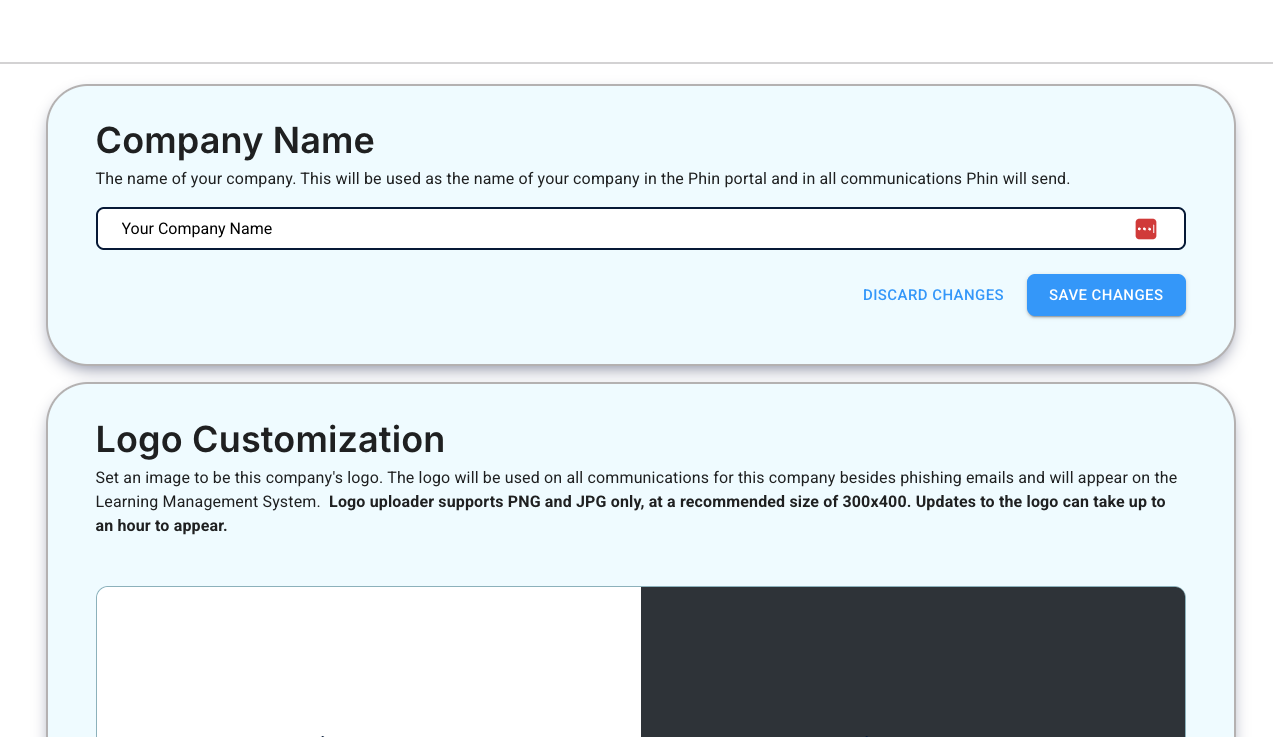 Whitelabel customization